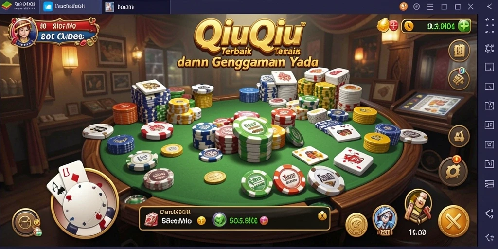 Tampilan gameplay QiuQiu yang seru dan menarik di 8ID.