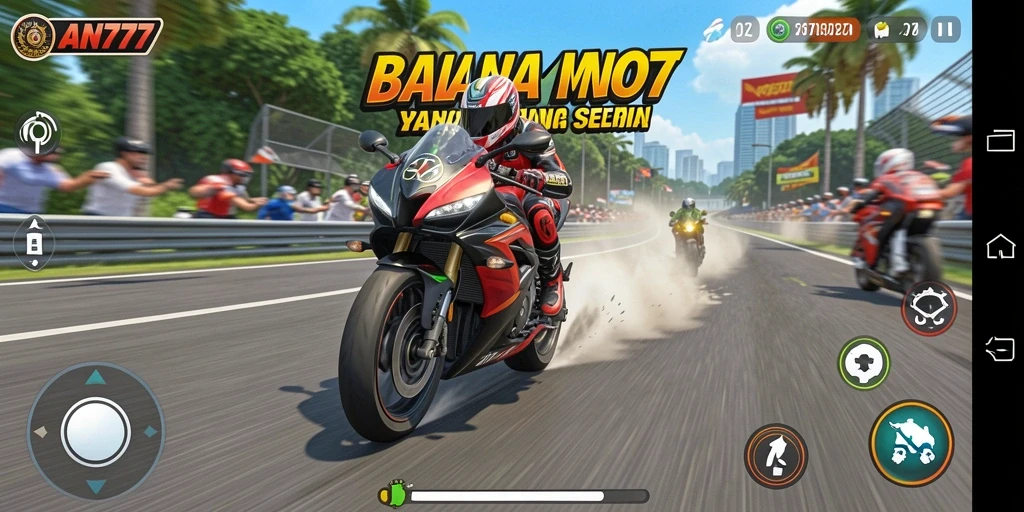 Tampilan antarmuka gameplay seru dan mendebarkan dari AN777.