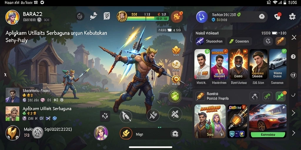 Screenshot BARA22 menunjukkan antarmuka pengguna yang bersih dan fungsional.