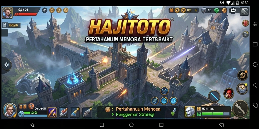 Screenshot menampilkan aksi mendebarkan dalam gameplay Tower Defense.