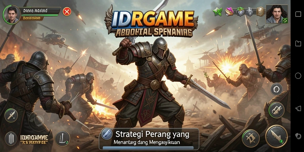 Tangkapan layar gameplay strategis yang menegangkan di IDRGAME.