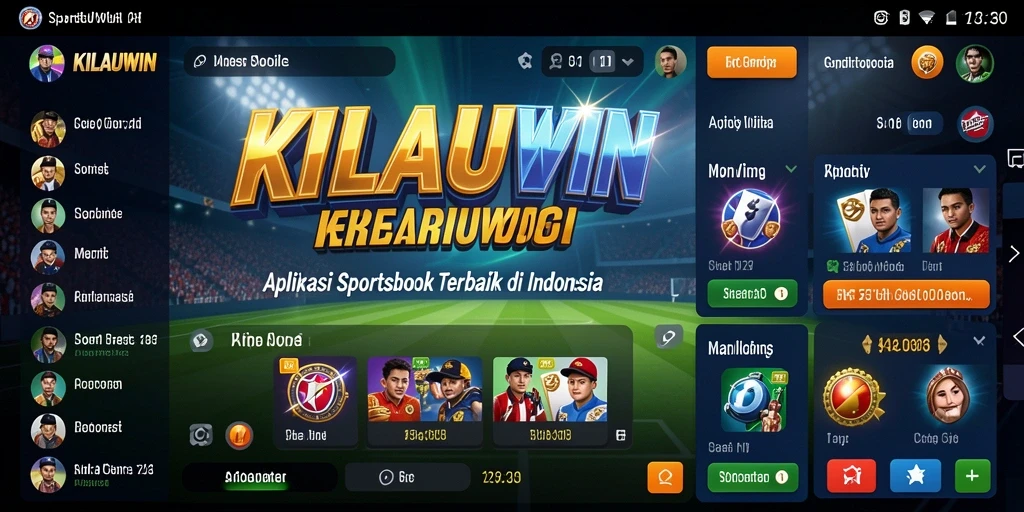 Tampilan antarmuka KILAUWIN saat pengguna memasang taruhan olahraga.