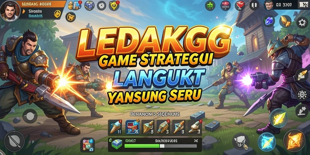 Tampilan screenshot LEDAKGG yang menampilkan pertempuran mendebarkan dan strategi mendalam.
