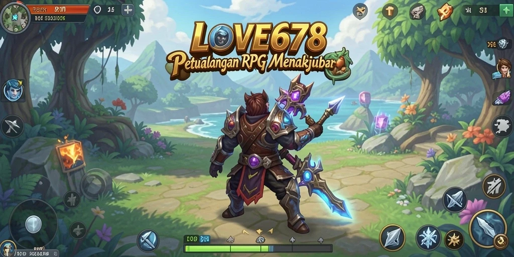 Tangkapan layar utama LOVE678 yang menampilkan aksi RPG yang seru.