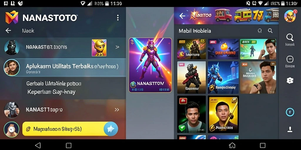 Tampilan utama NANASTOTO yang minimalis dan informatif.