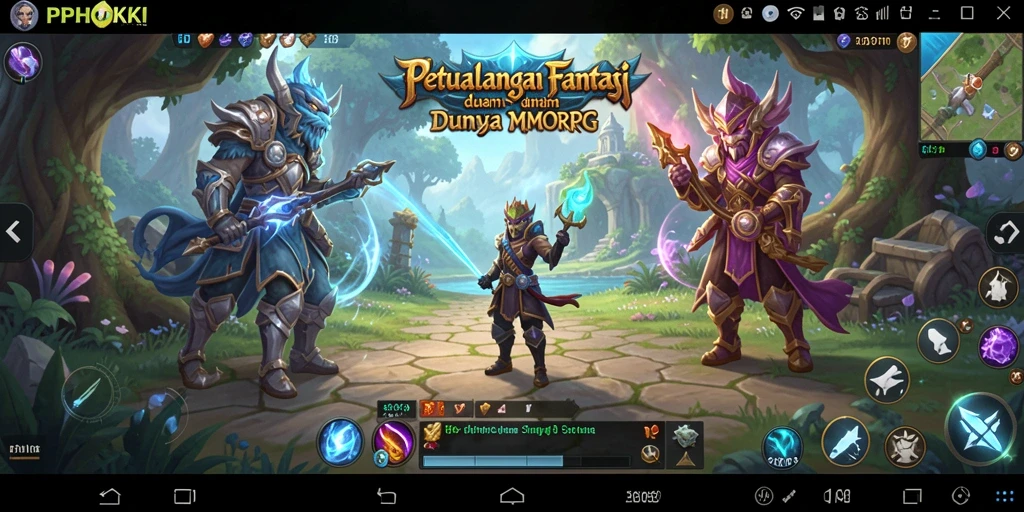 Tangkapan layar PPHOKI menampilkan aksi seru dalam dunia MMORPG.