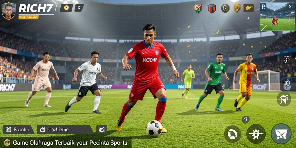 Tampilan gameplay RICH7 yang seru dan mendebarkan.